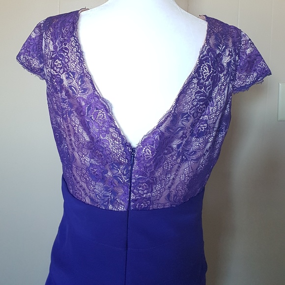 IZIDRESS Lace Purple Cocktail Dress - Picture 3 of 8